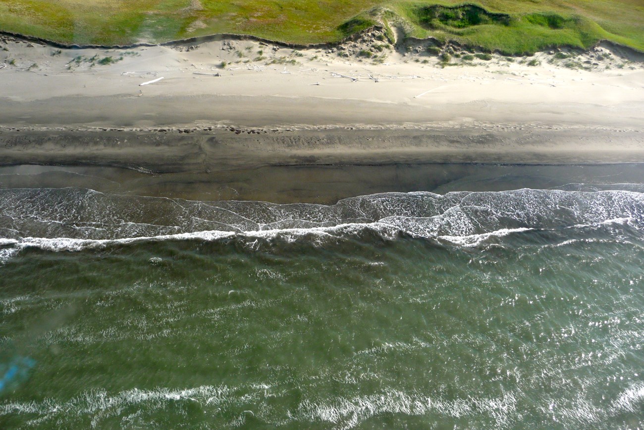Aerial image of Arctic coastline Aerial image of Arctic coastline