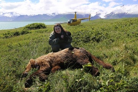 lt= OASLC intern Kaiti in the field