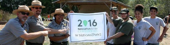 NPS park staff celebrate the upcoming 2016 centennial with volunteers