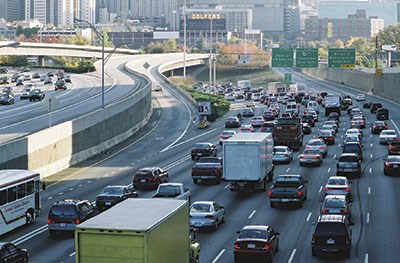 lt= Traffic going into Atlanta, Georgia