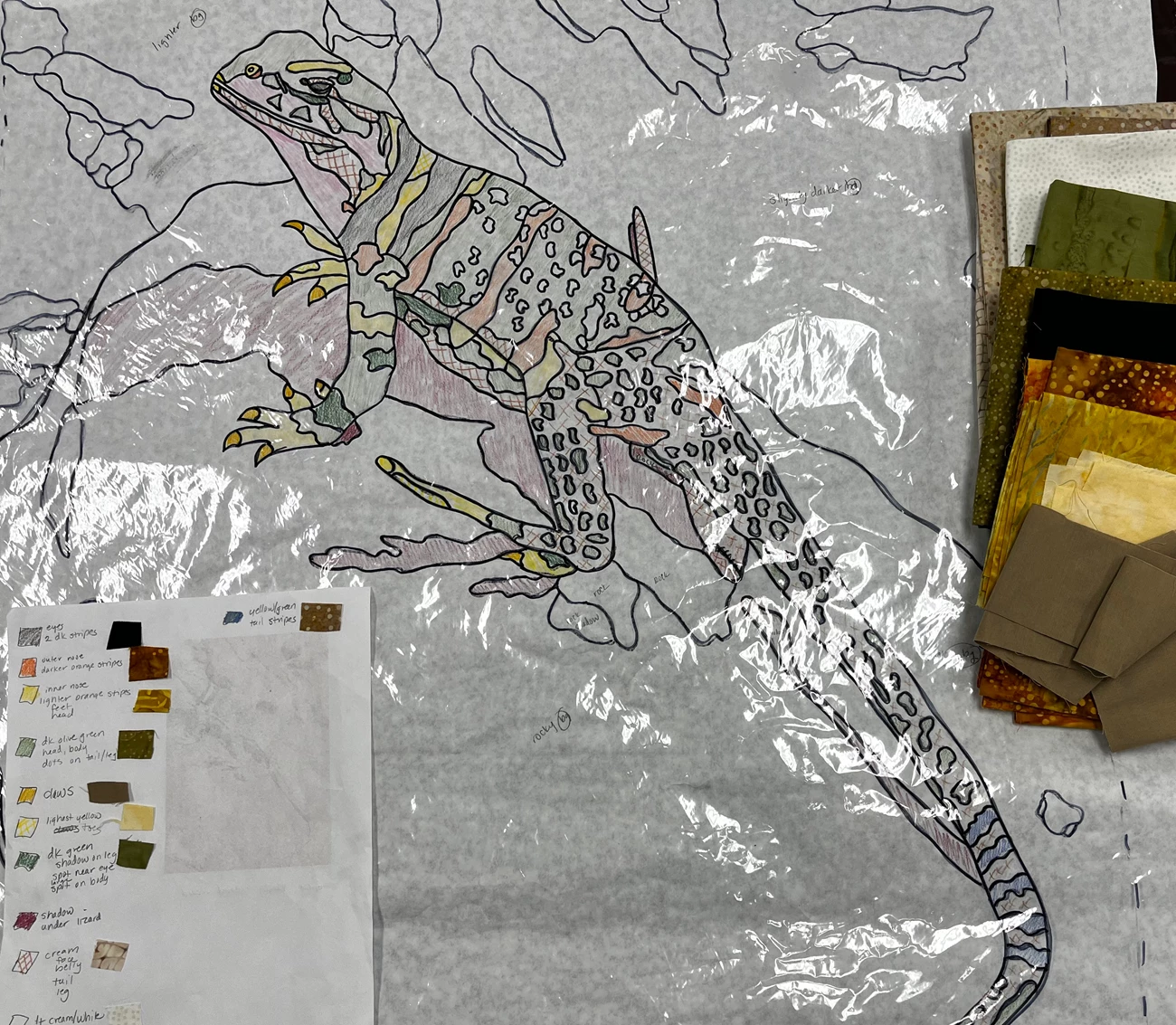 Lizard Quilt Design by AIR Jennifer Ball Lizard Quilt Design by AIR Jennifer Ball