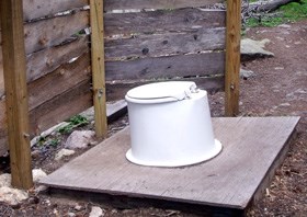 backcountry privy toilet