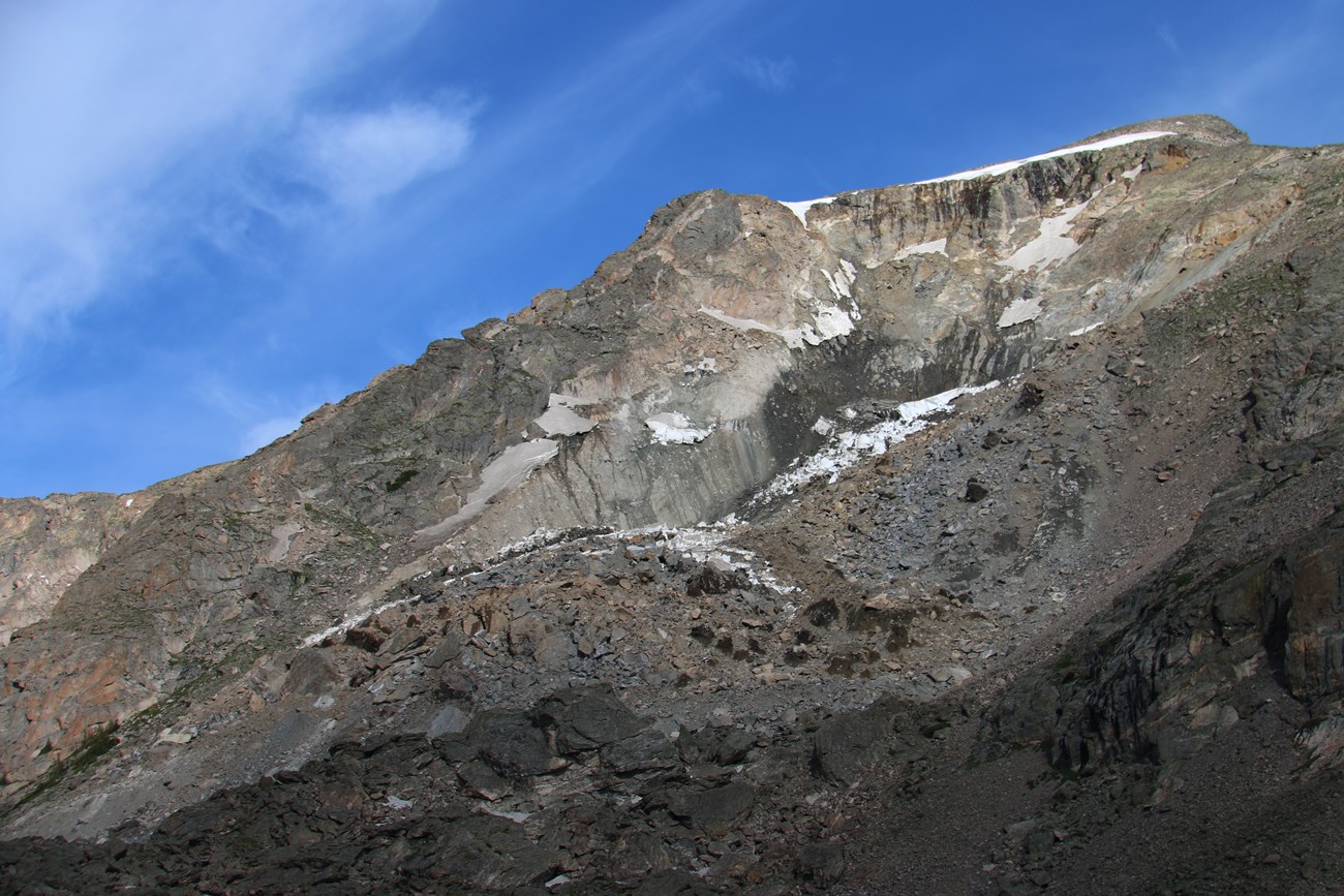Debris Slide on Hallett Peak