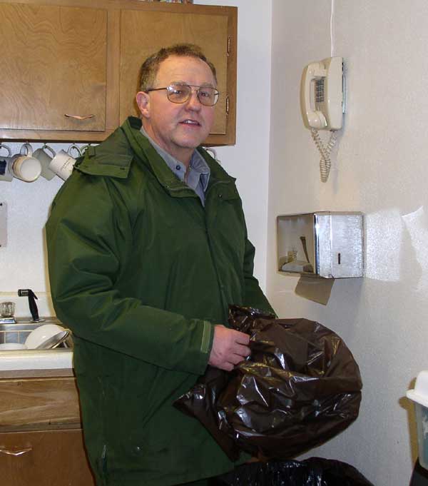 a photo of one of custodial crew