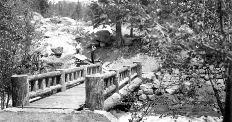 an historic picture of Glacier Creek Bridge