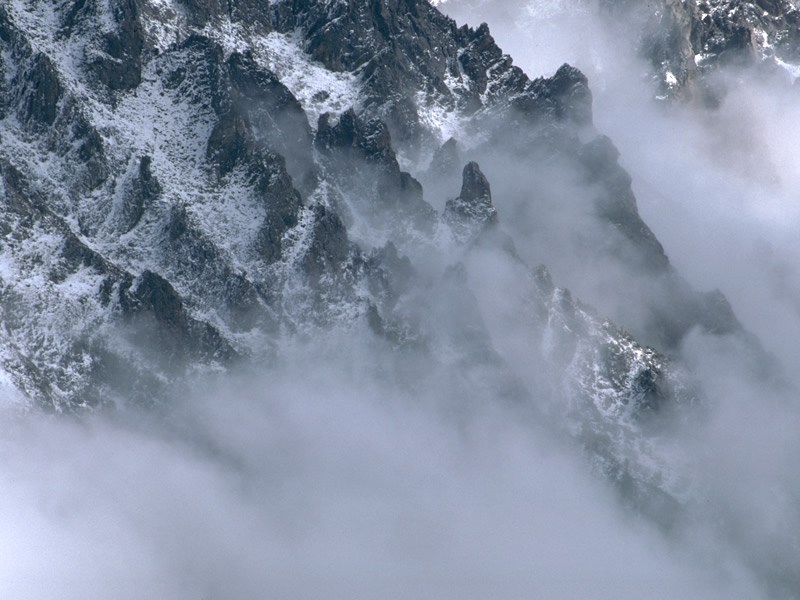 a photo of valley fog