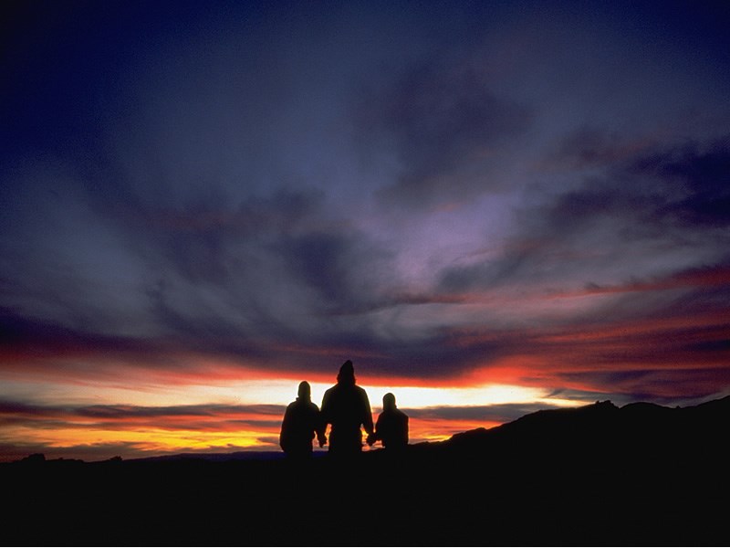 a photo of clouds at sunset