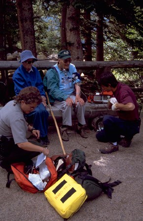 a photo of rangers and paramedics