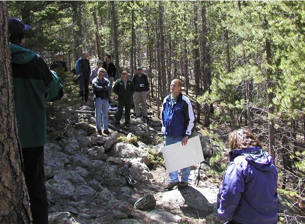 a photo of a site field trip