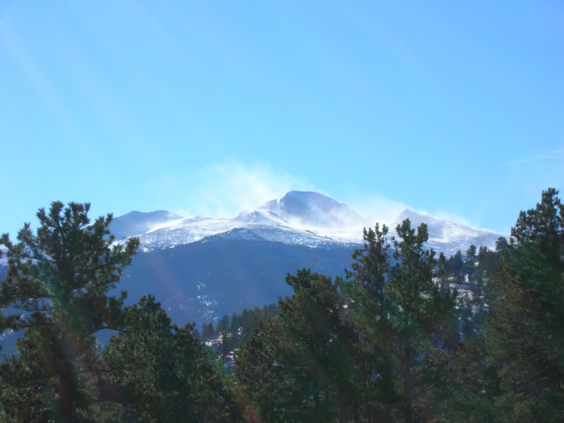 a photo of Chinook winds around Longs Peak
