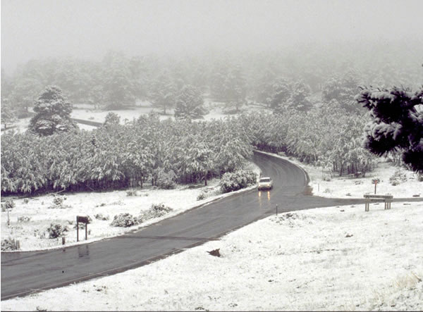a photo of snow in Moraine Park