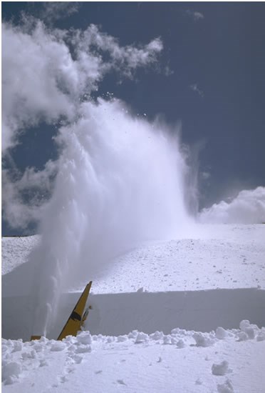 a photo of a rotary plow at work