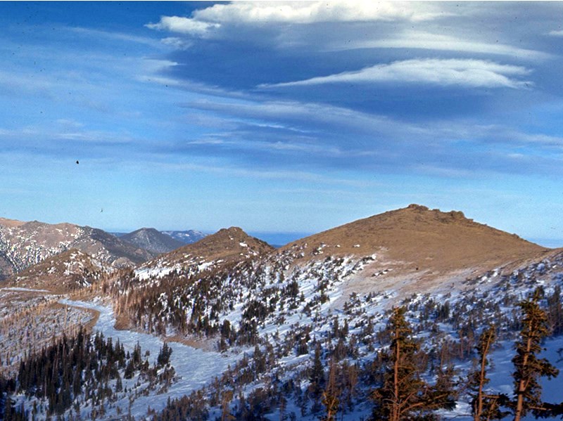 Trail Rideg Rd Snow A Dusting of Snow on Trail Ridge - Rocky Mountain National Park (U.S ...