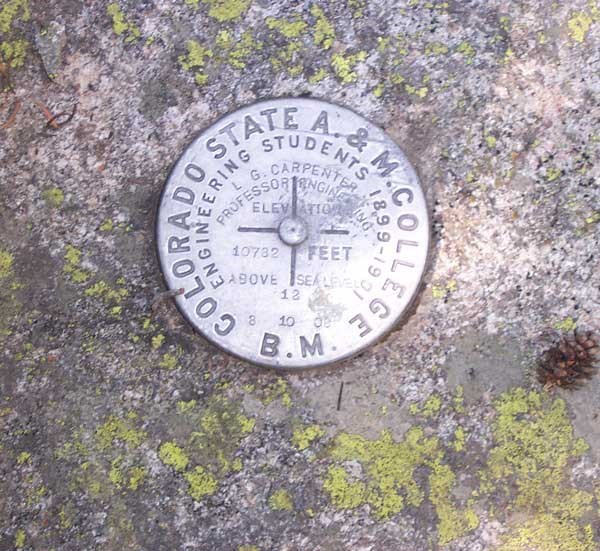 a photo of an elevation marker