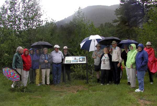 a photo of League of Women Voters dedicating wayside sign
