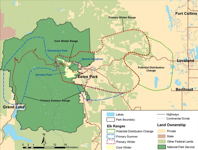 ROMO Elk Range Map
