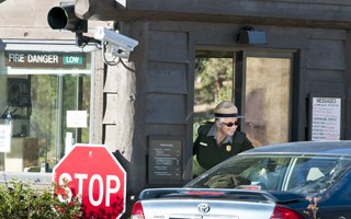 Ranger at an entrance station