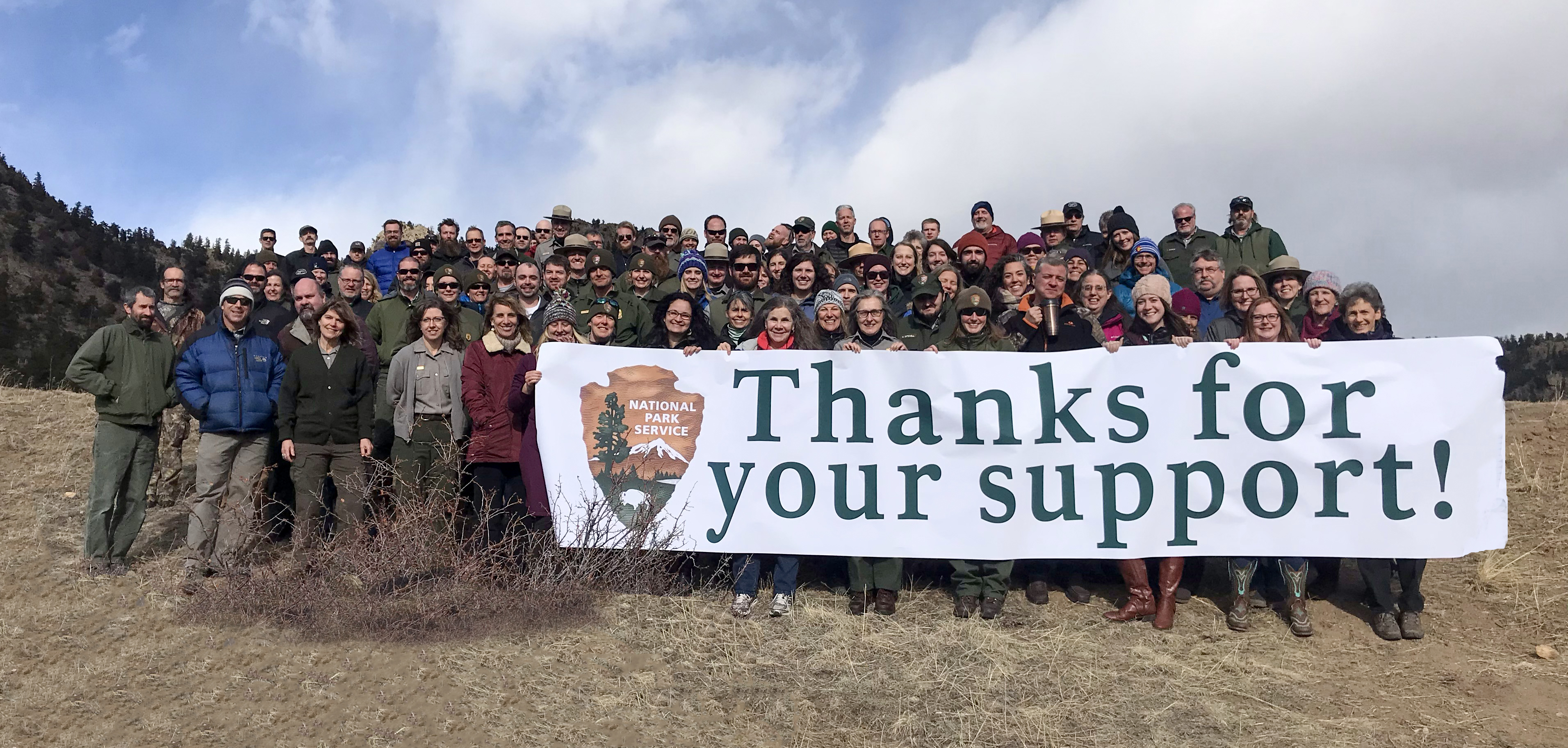 Staff based on east side of Rocky Mountain National Park express appreciation after government shutdown.