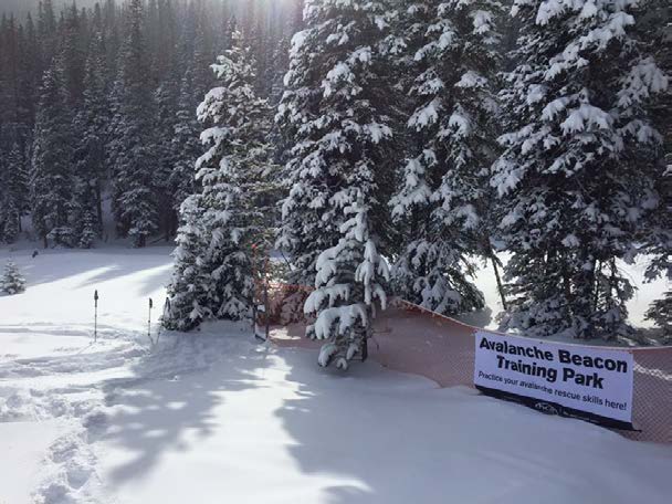 Avalanche Beacon Park at Rocky Mountain National Park