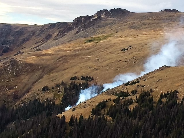 Forest Canyon Fire August 30 2018 Courtesy Rocky Mountain National Park Forest Canyon Fire