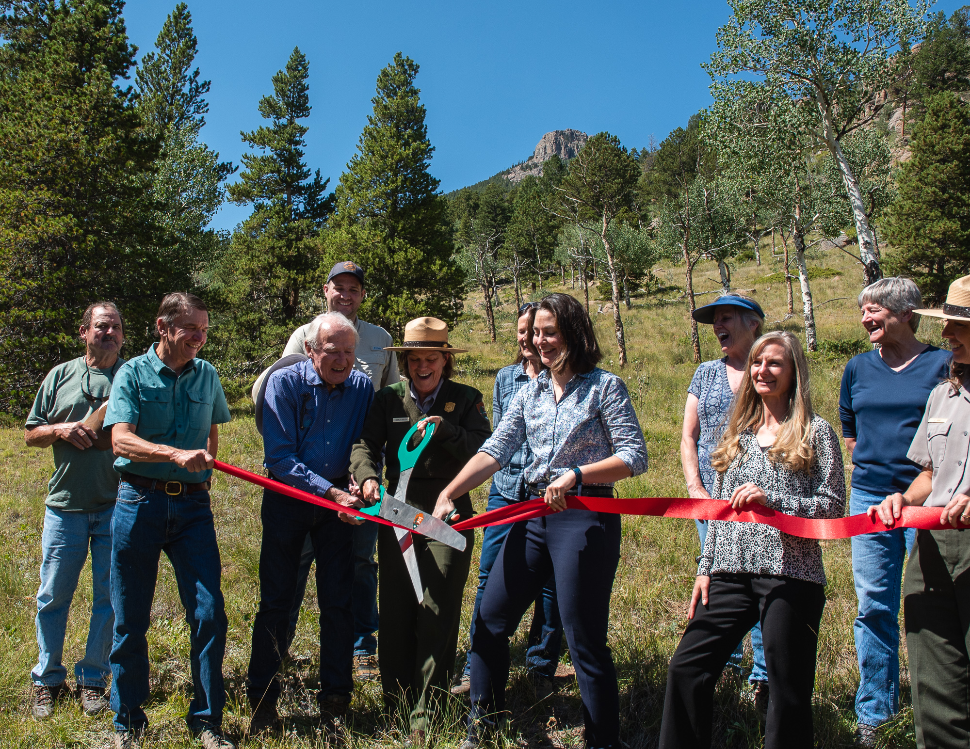 NPS Photo_Ribbon Cutting Ceremony Hosted at the Brand Property_9-12-2022 Ribbon cutting ceremony for land donation to RMNP