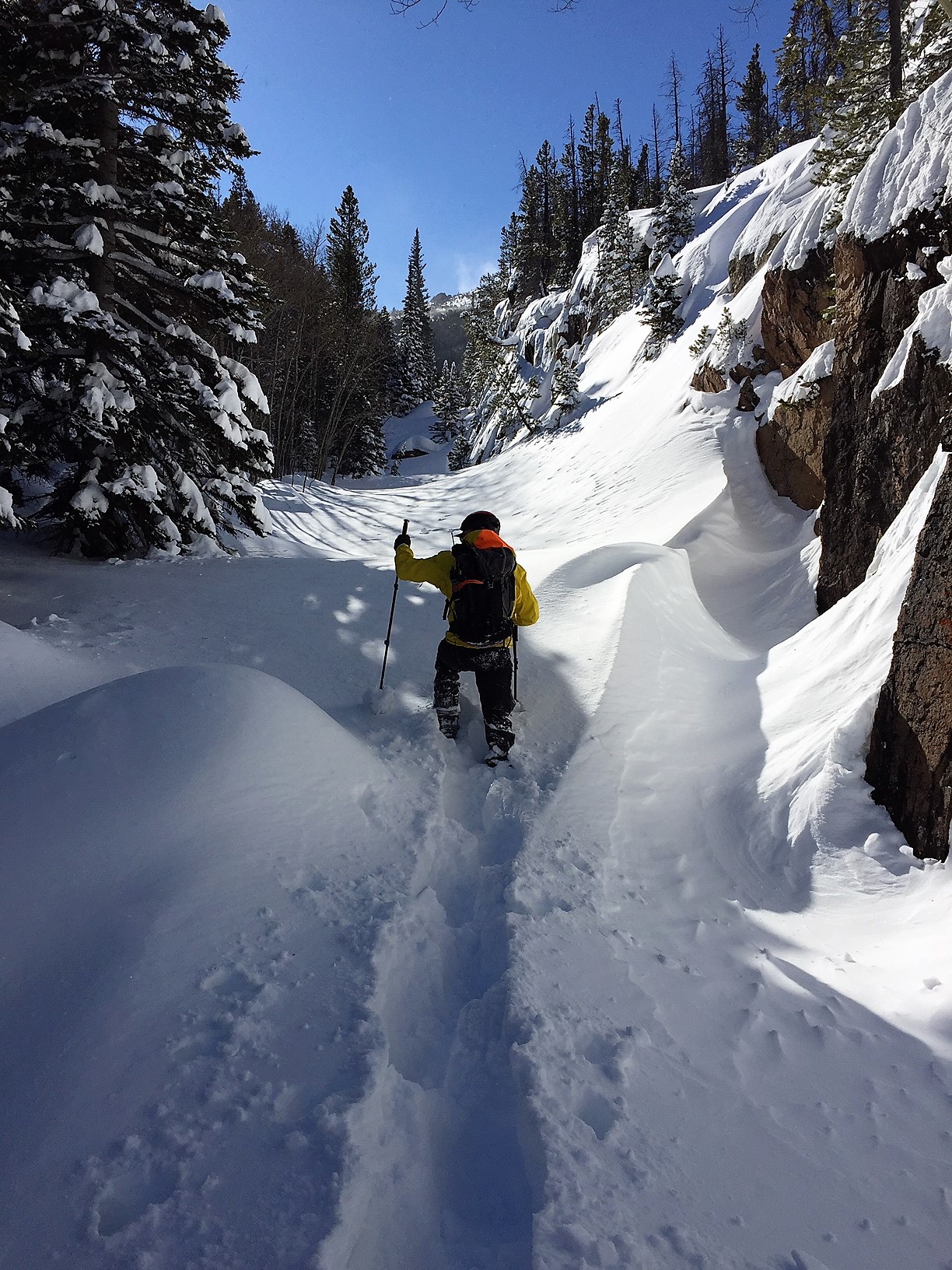Near Glacier Creek Pruitt Search Efforts March 4 Courtesy Rocky Mountain National Park Search operations March 4, 2019 near Glacier Creek