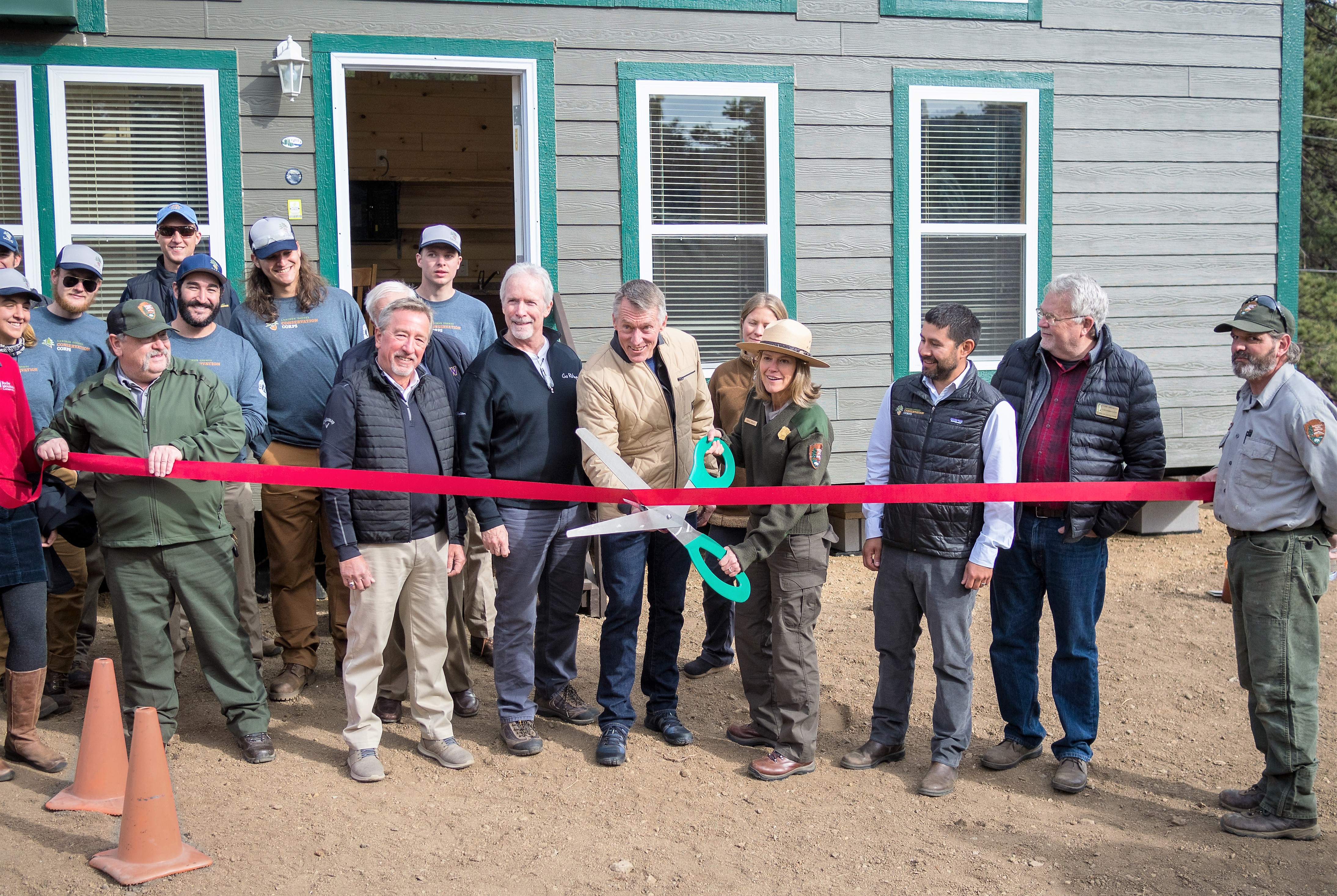 Park Model Ribbon Cutting Park Model Ribbon Cutting in Rocky Mountain National Park