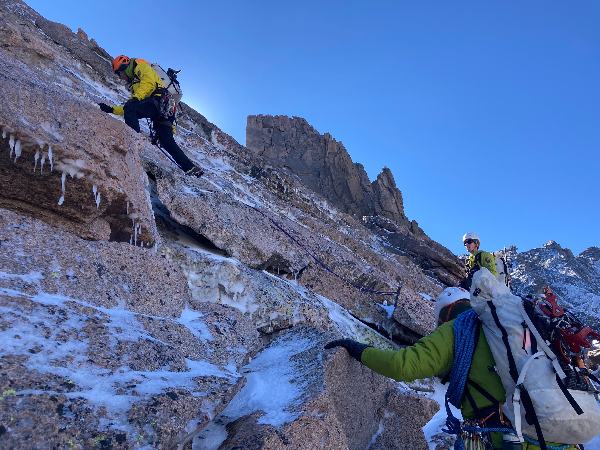 RMNP Search and Rescue Team Members Recovery Efforts Longs Peak September 17, 2022 Courtesy Rocky Mountain National Park September 17 2022 RMNP Search and Rescue Team Members Recovery Efforts Longs Peak September 17, 2022