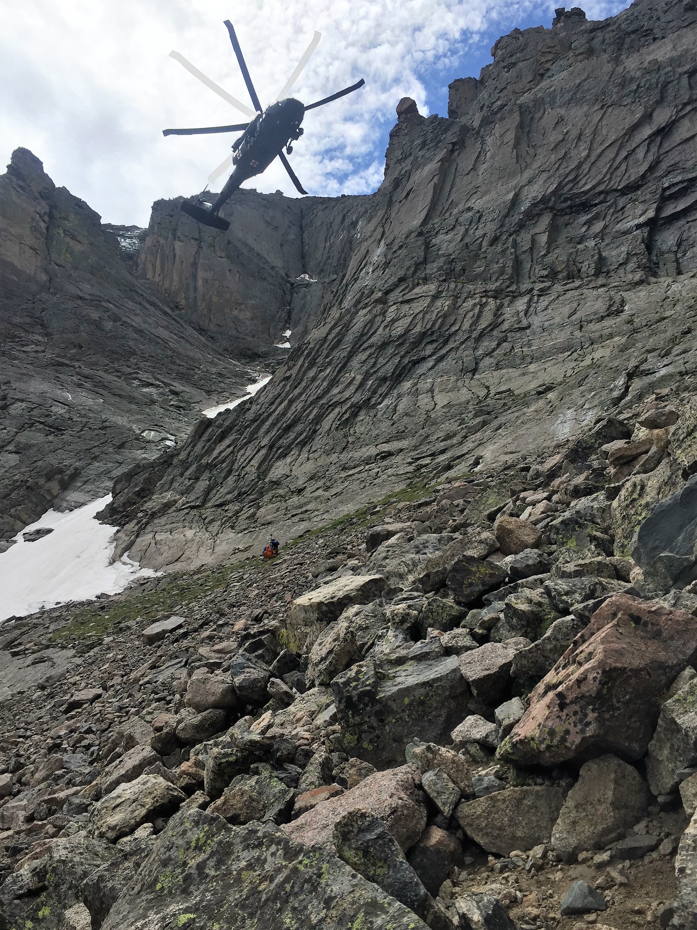 Rescue operations July 27 2019 Loft Courtesy Rocky Mountain National Park Rescue operations July 27 in the Loft area
