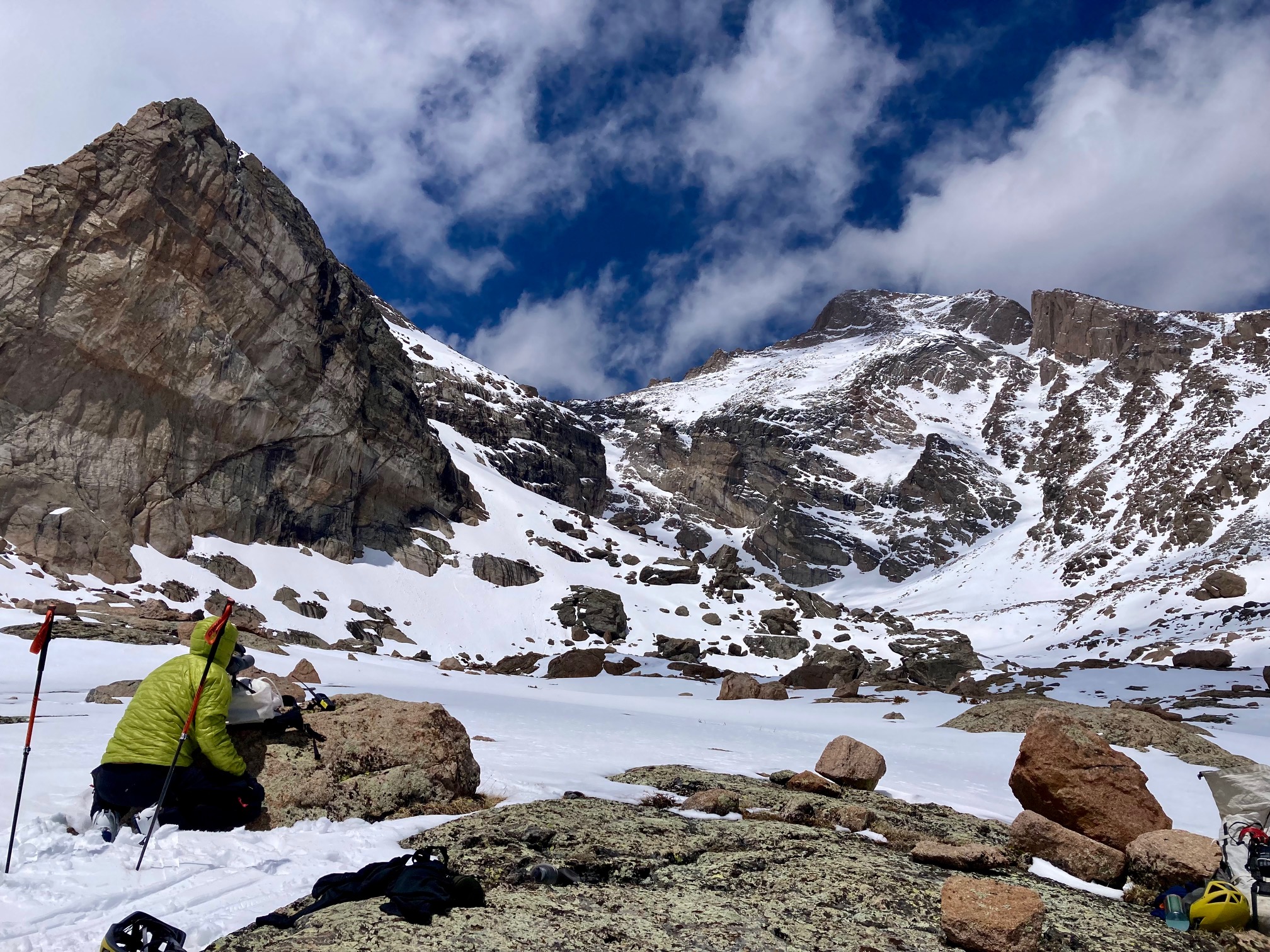 Searchers in Hunter's Creek area glassing Keplinger's Coulier May 15 2024 Courtesy RMNP Searchers in Hunter's Creek area glassing Keplinger's Coulier
