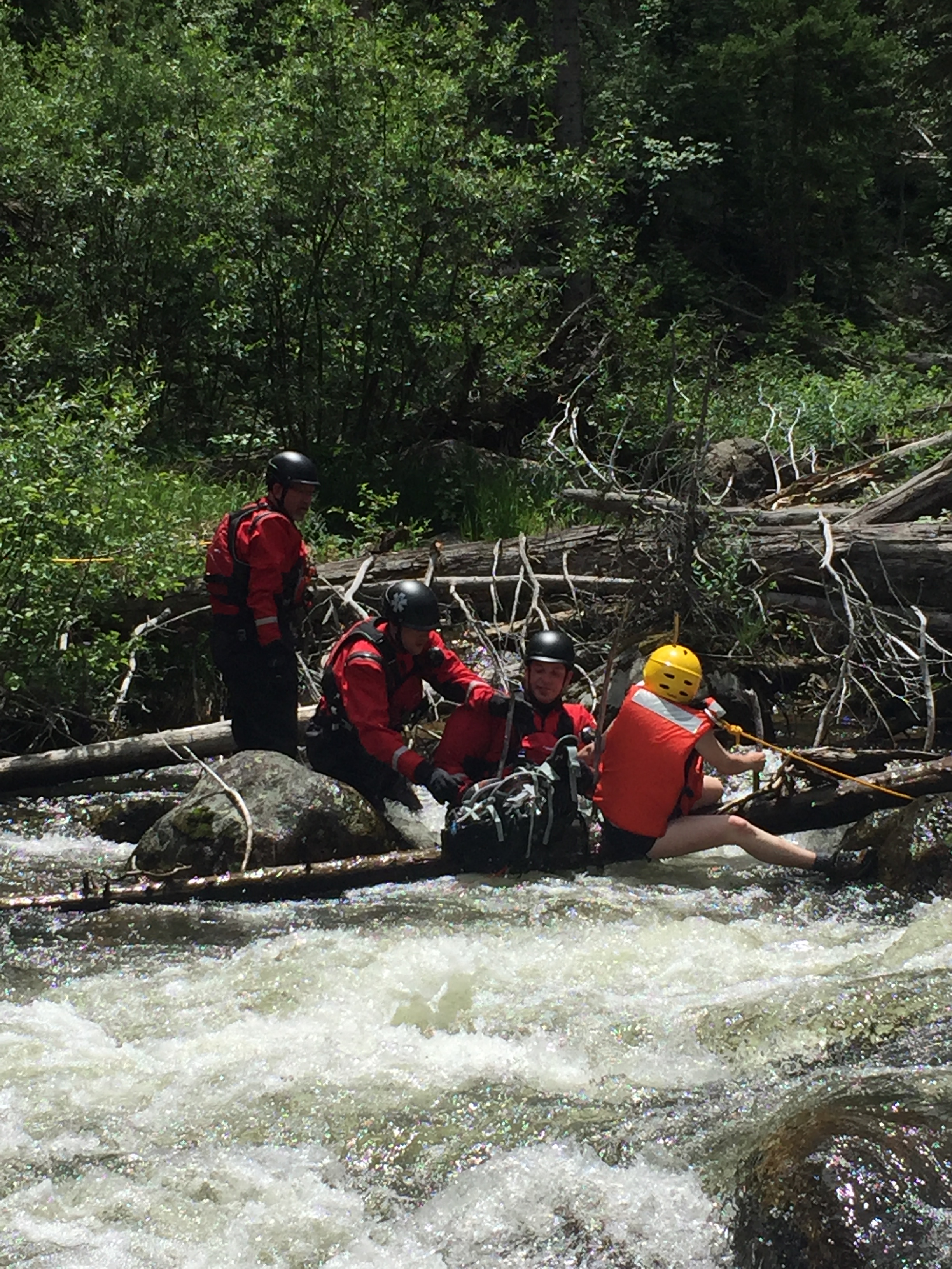 Swiftwater rescue operations