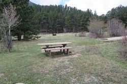 Aspenglen Campground campsites 250X166