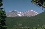 Photo clear air quality day of Longs Peak and Mount Meeker
