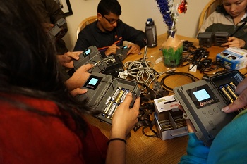 Researchers set-up camera traps. Researchers set-up camera traps.