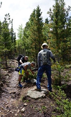 Three of the volunteers 375