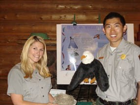 Photo Teacher Ranger Teacher Liz with co-worker and fellow ranger