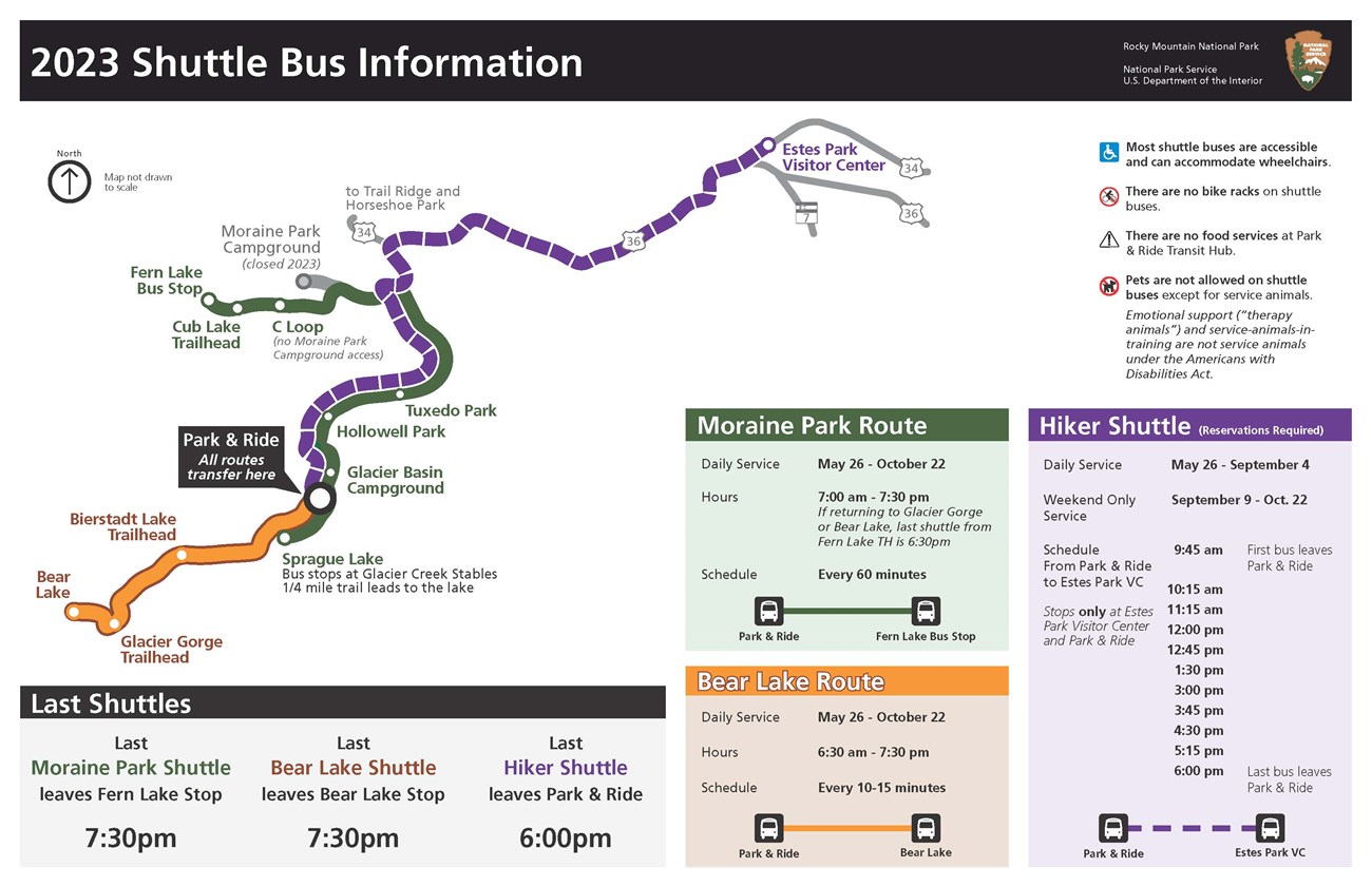 2023 Shuttle Schedule and Route Map