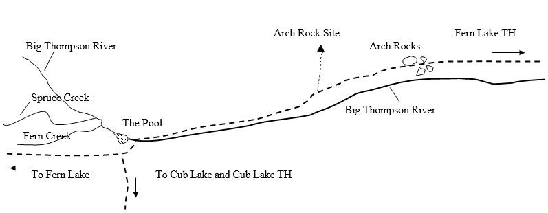 Drawing of Arch Rock Campsite Location