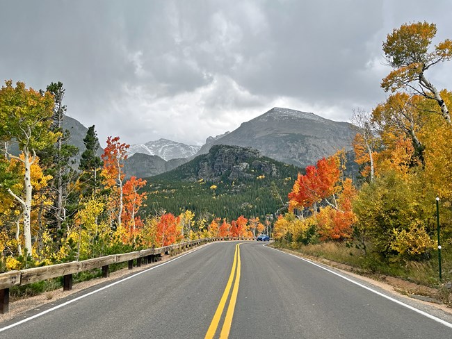 Bear Lake Road in September with Fall Colors
