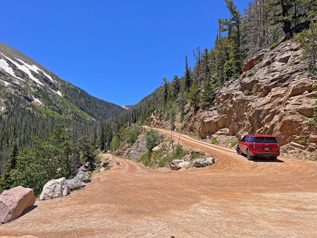 Take a scenic drive on Old Fall River Road