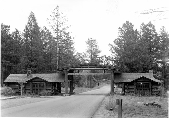 Fall River Entrance - Taken in 1938 by George A. Grant