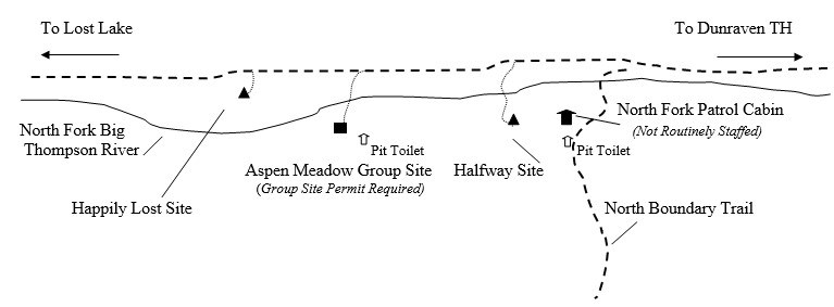 Drawing of Halfway Campsite Location