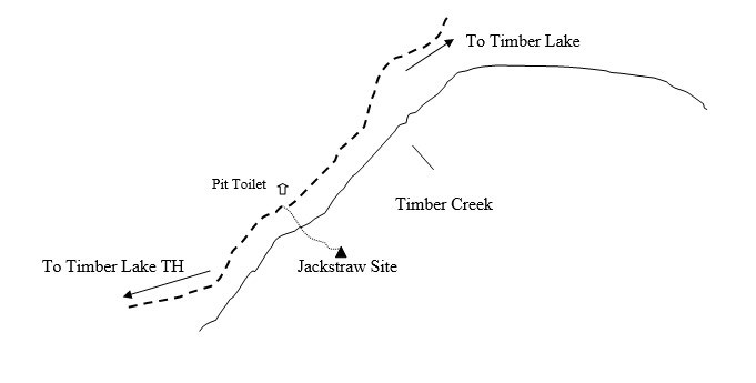 Drawing of Jackstraw Campsite Location