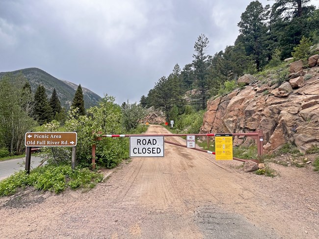 Old Fall River Road is Closed for spring maintenance