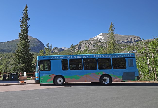 RMNP Shuttle Bus in Summer