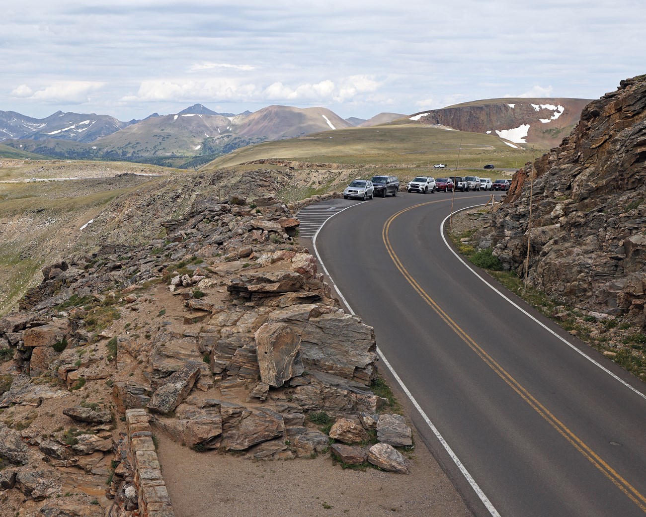 Trail Ridge Road from Rock Cut