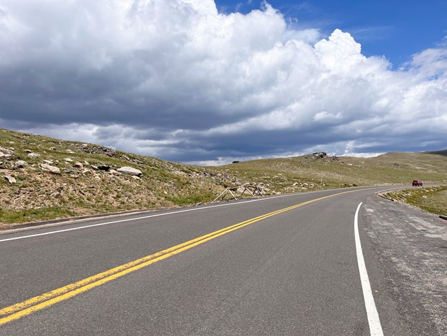 Trail Ridge Road in summer