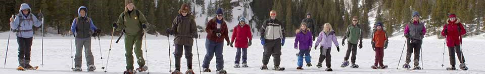 ramger led snowshoe hike at Bear Lake