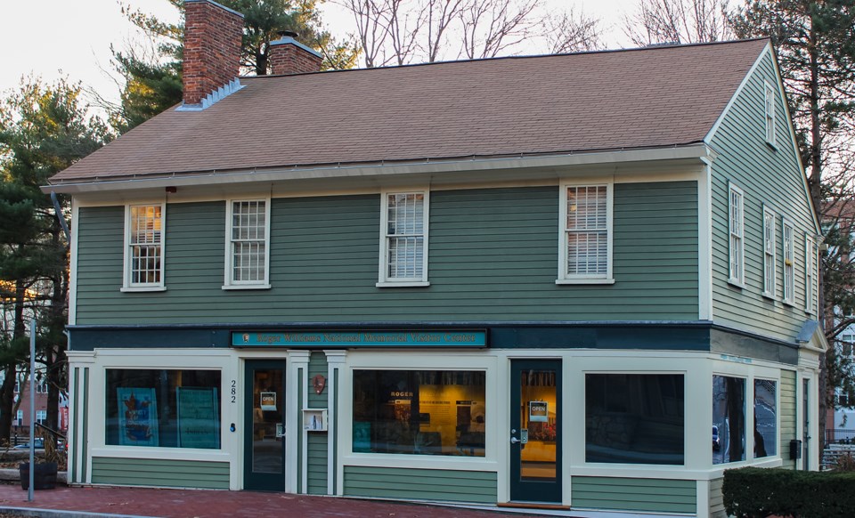 Front view of the visitor center