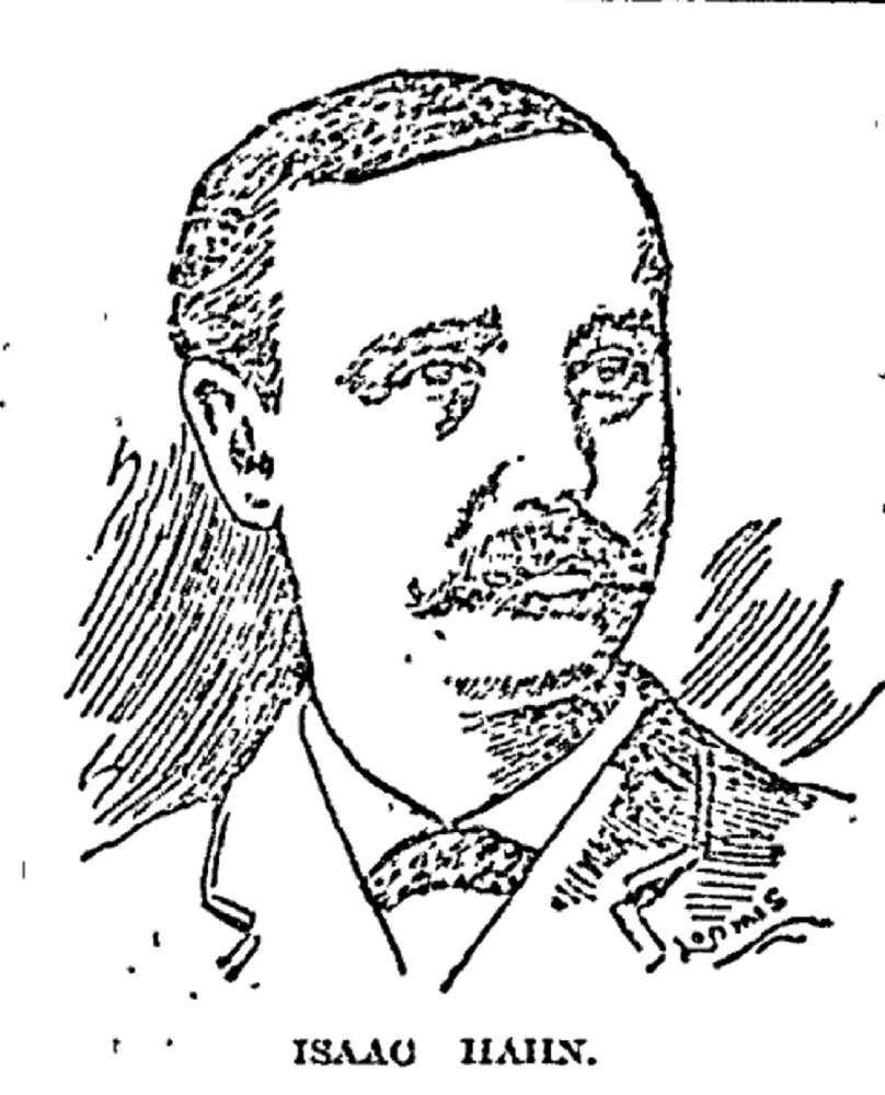 19th Century etching of Isaac Hahn